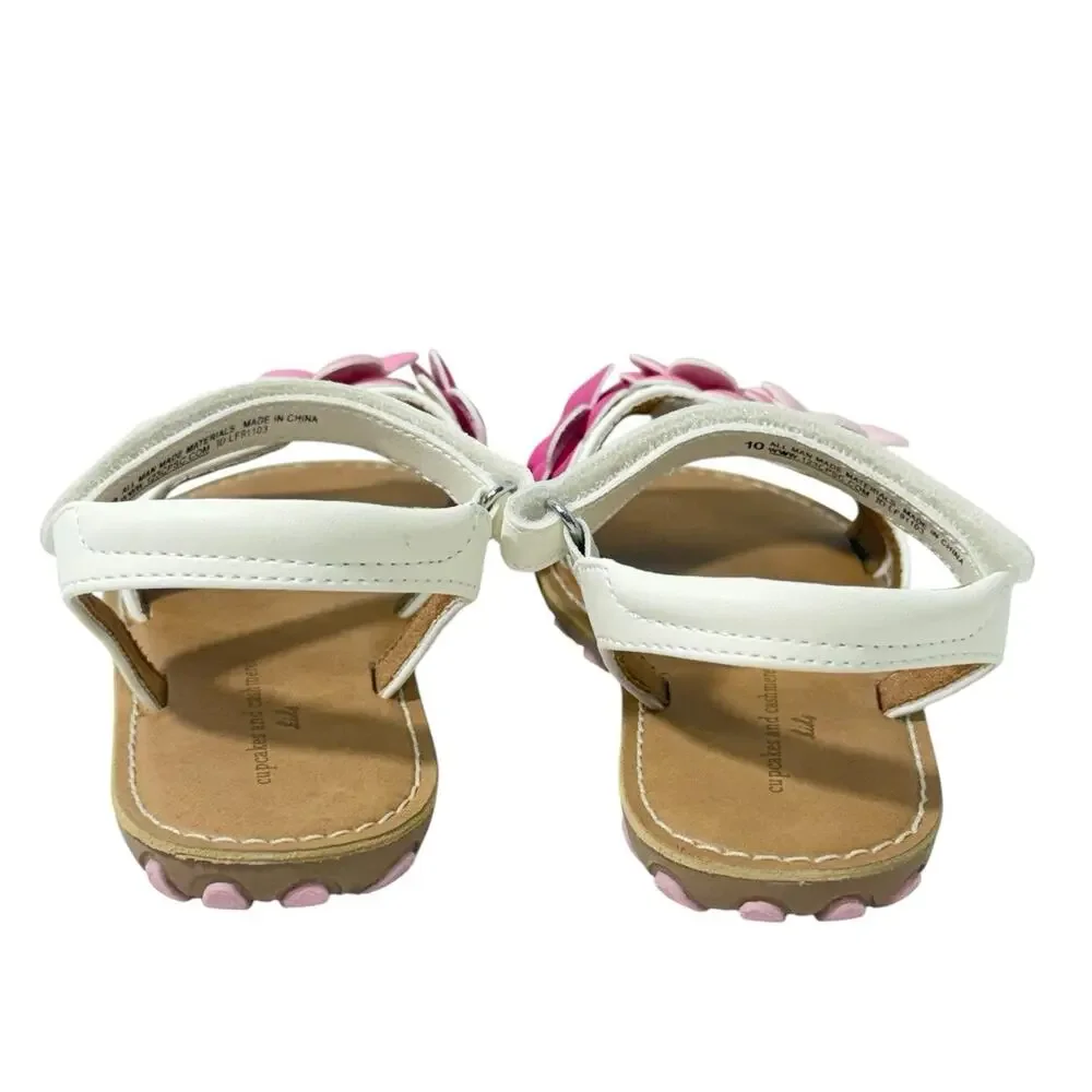 Cupcakes and Cashmere floral band Girls Adjustable Sandals SZ/10